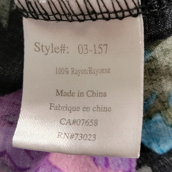 Streetwear Society | Black with Florals Tank Top - Picture 6 of 7